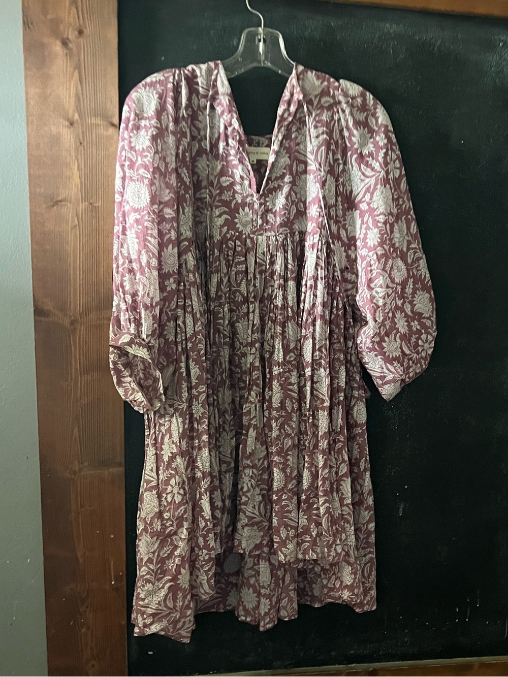 Daughters of India Kyra Dress Floral Babydoll Dress size M euc - Picture 5 of 8